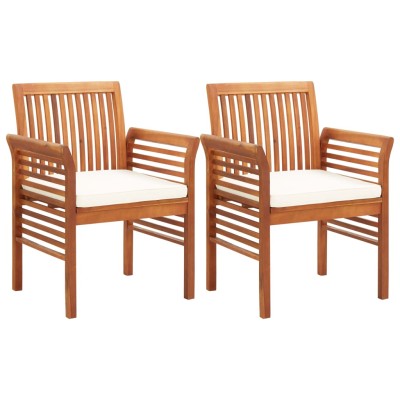 Garden dining chairs with...
