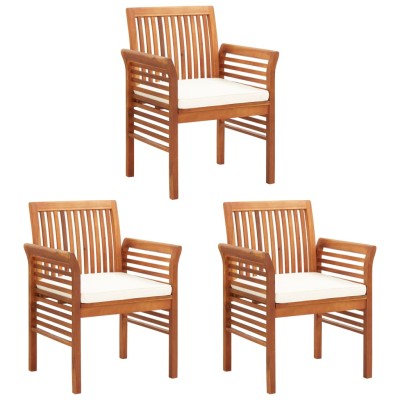Garden dining chairs with...