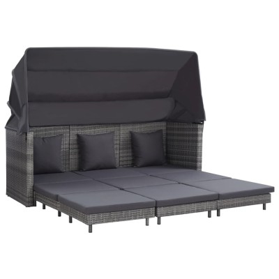 Pull-out three-seater...