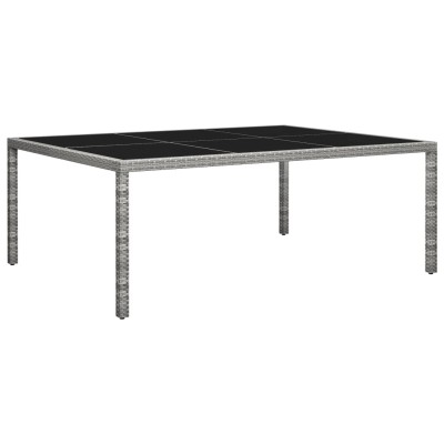 Outdoor dining table, gray,...