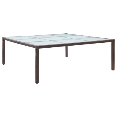 Garden dining table, brown,...