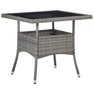 Outdoor dining table, gray,...