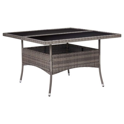 Outdoor dining table, gray,...