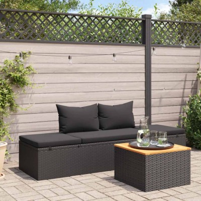 Sun lounger with cushions,...