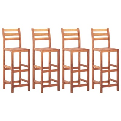 Bar stools, 4 pcs., solid...