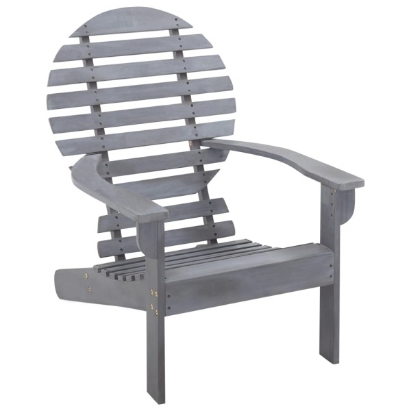 Adirondack chair, gray, solid acacia wood