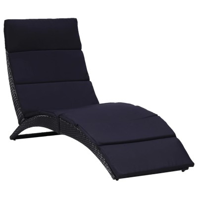 Sun lounger with mattress,...