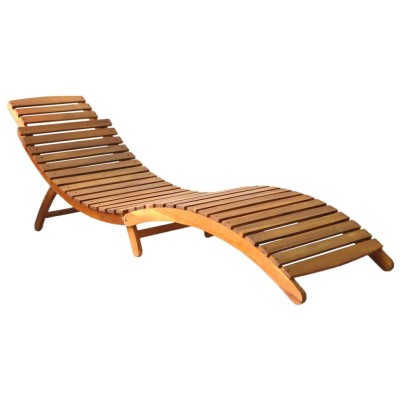 Sun lounger, brown, solid...