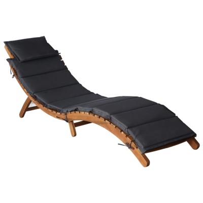 Sun lounger with mattress,...