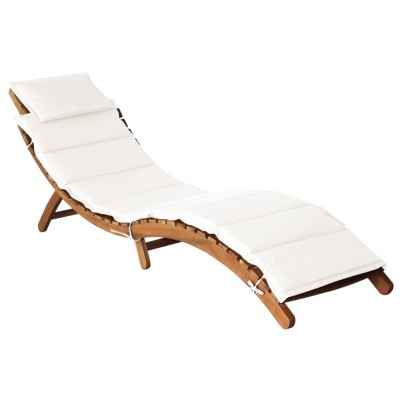 Sun lounger with mattress,...