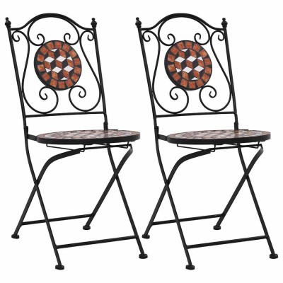 Mosaic bistro chairs, 2...