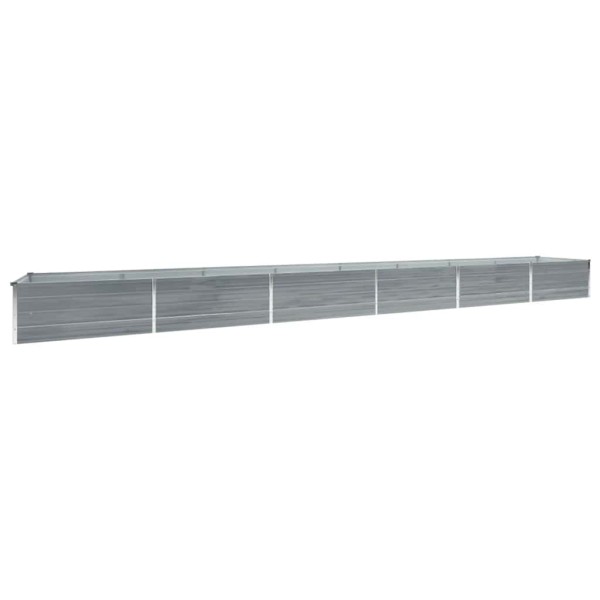 High bed, grey, 600x80x45cm, galvanized steel