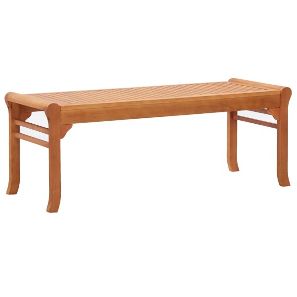 Double garden bench, 120 cm, solid eucalyptus wood