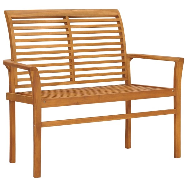 Garden bench, 112 cm, solid teak wood