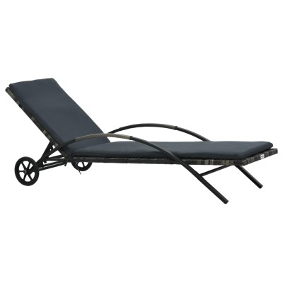 Sun lounger with mattress...