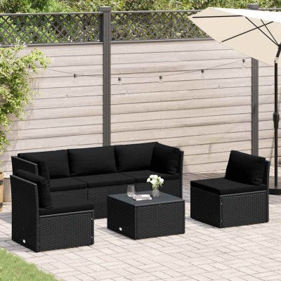Lounge set with pillows, 4...