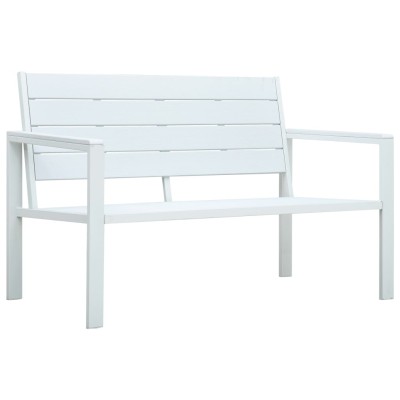 Garden bench, white, 120cm,...