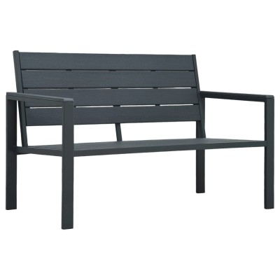 Garden bench, gray, 120cm,...