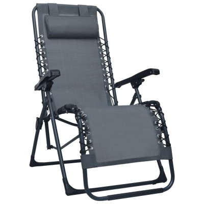 Folding terrace chair, gray...