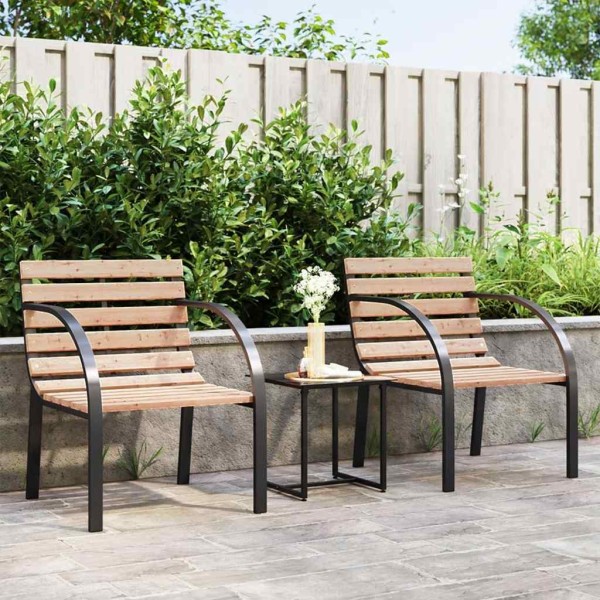 Garden chairs, 2 pcs., wood