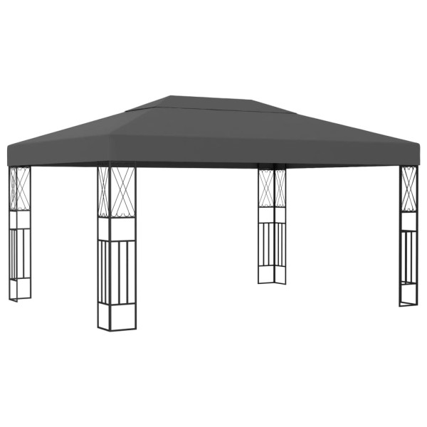 Gazebo, anthracite color, 3x4m, fabric