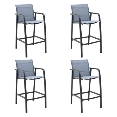 Garden bar chairs, 4 pcs.,...