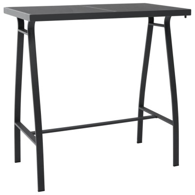 Garden bar table, black,...