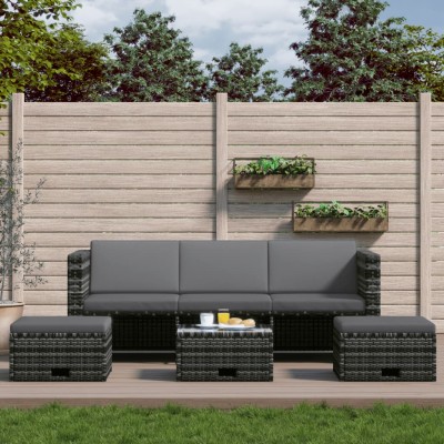 Garden set with cushions, 4...