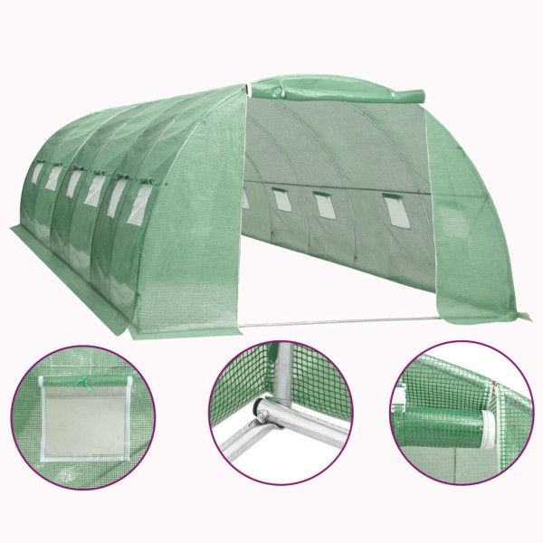 Greenhouse, 6x4x2m, 24m²