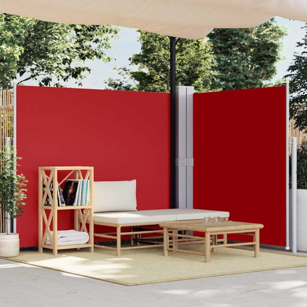 Pull out side partition, red, 160x600cm