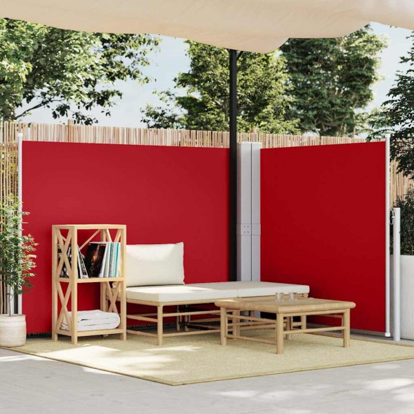 Pull out side partition, red, 140x1000cm