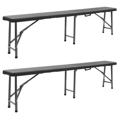 Folding garden benches, 2...