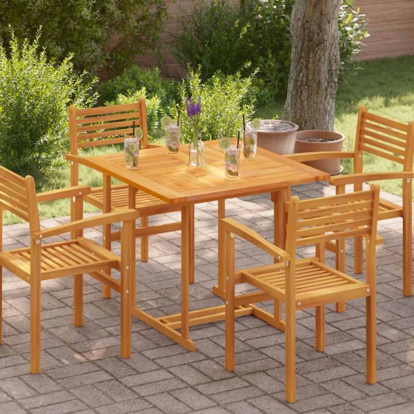 Table top, 90x90x2.5cm, solid teak, square