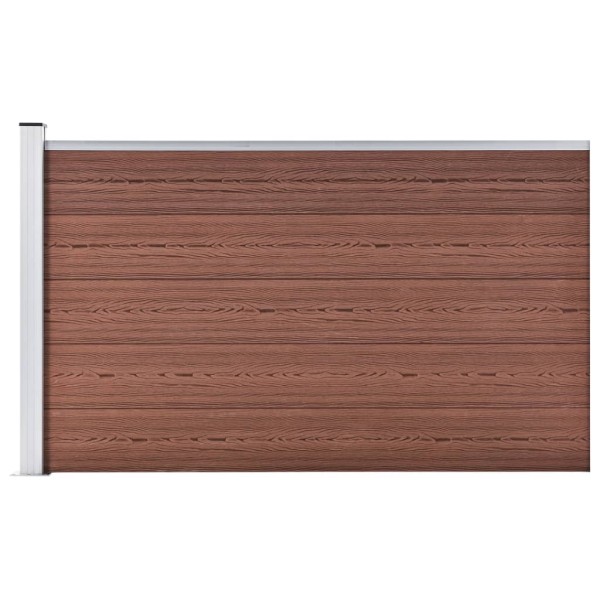Garden fence, brown, 175x105 cm, WPC