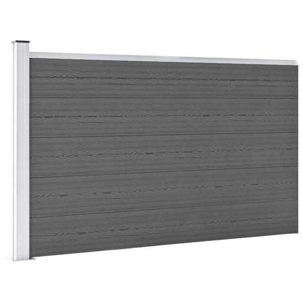 Garden fence, gray, 175x105 cm, WPC