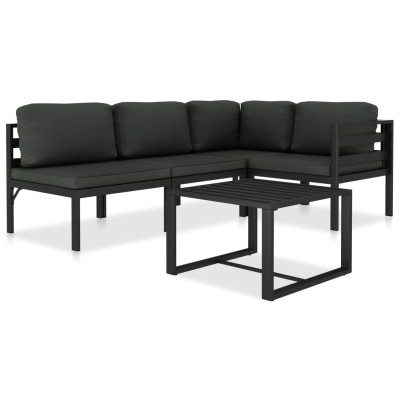 Lounge set with pillows, 5...