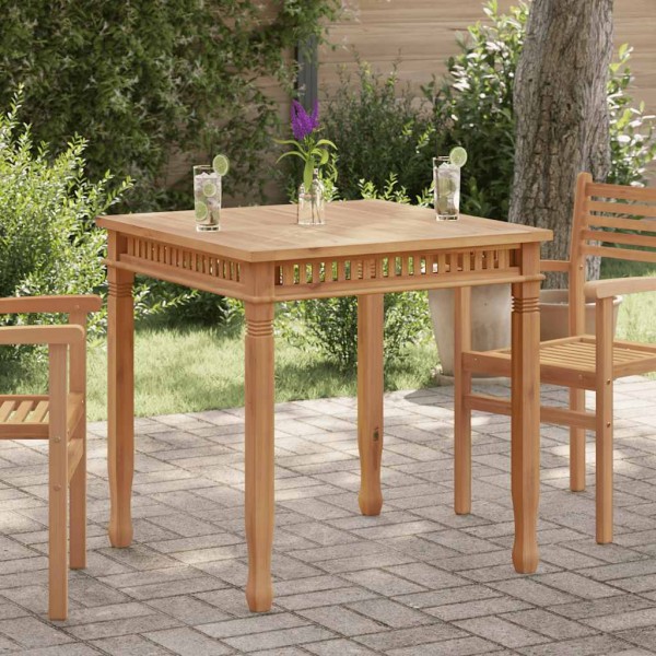 Garden dining table, 80x80x80cm, solid teak wood