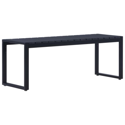 Garden bench, black, 120.5...