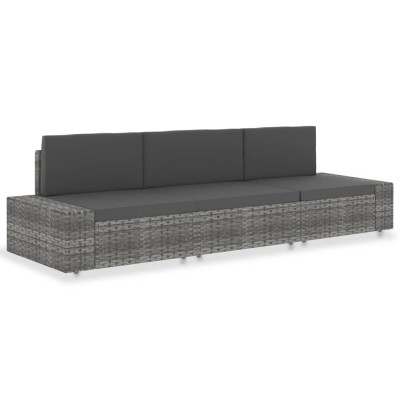 Modular three-seater sofa,...