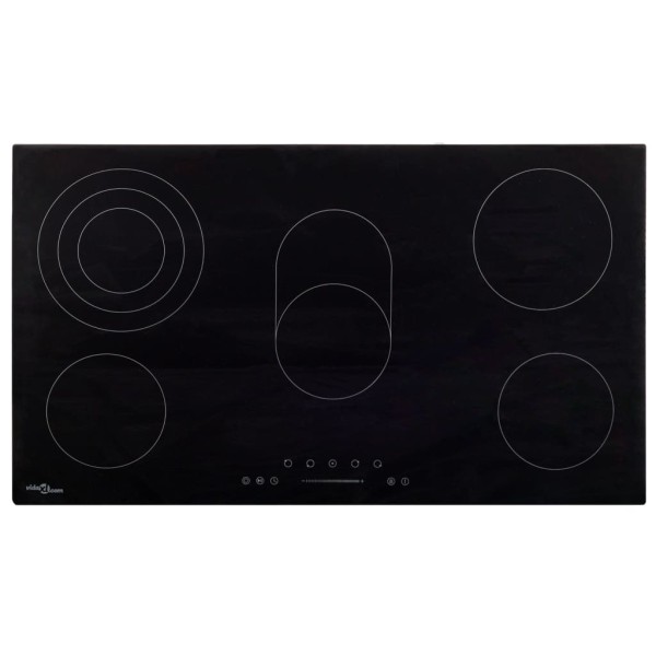 Ceramic hob with 5 hotplates, touch screen, 8500W