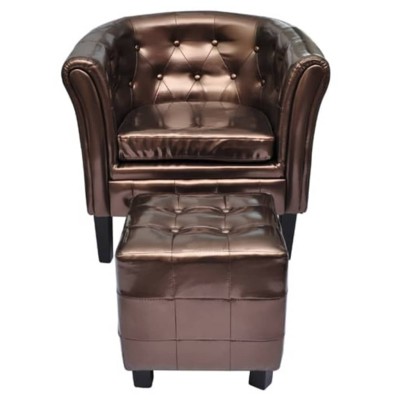 Armchair with footrest,...