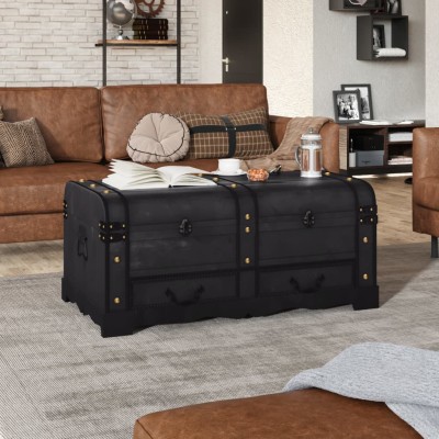 Treasure chest, black,...