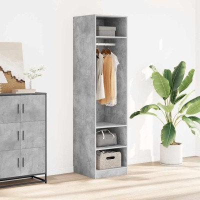 Wardrobe, concrete grey,...