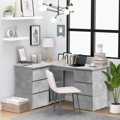 Corner desk, concrete,...