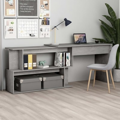 Corner desk, concrete,...