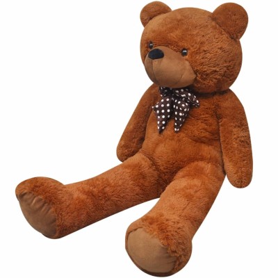 Soft toy dog, plush, brown,...