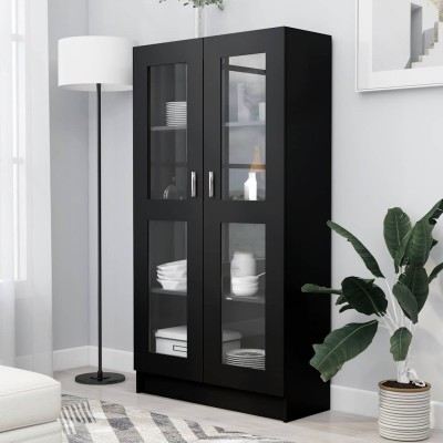 Display cabinet, black,...