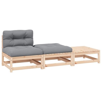 Garden set with cushions, 3...