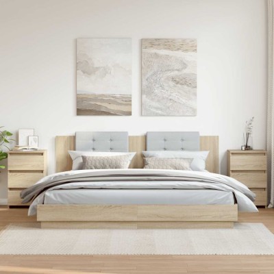 Nightstands, 2 pcs., oak,...