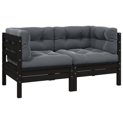 Two-seater garden sofa with...